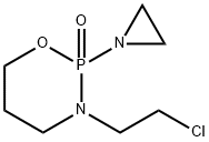 2H-1,3,2-Oxazaphosphorine, 2-(1-aziridinyl)-3-(2-chloroethyl)tetrahydro-, 2-oxide Struktur