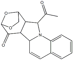 3-acetyl-17,19-dioxa-4-azapentacyclo[14.2.1.0~2,14~.0~4,13~.0~5,10~]nonadeca-5,7,9,11-tetraen-15-one Struktur