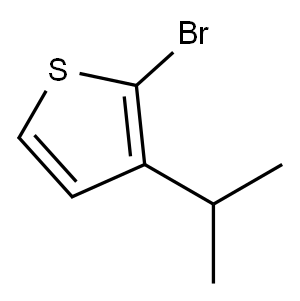 2-Bromo-3-(iso-propyl)thiophene, 29488-36-6, 结构式