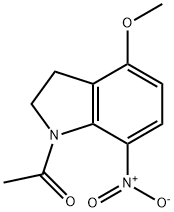 N-ACETYL-4-METHOXY-7-NITROINDOLINE Structure