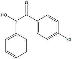 4-クロロ-N-フェニルベンゾヒドロキサム酸 化学構造式