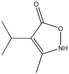3-methyl-4-(propan-2-yl)-2,5-dihydro-1,2-oxazol-5-one 化学構造式