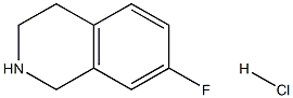 7-fluoro-1,2,3,4-tetrahydroisoquinoline hydrochloride,299274-06-9,结构式