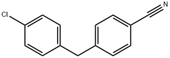 4-(4-chlorobenzyl)benzonitrile Struktur