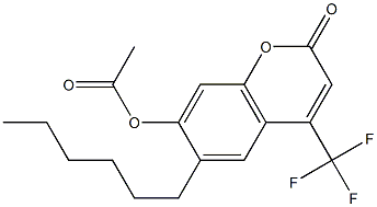 303227-67-0 6-hexyl-2-oxo-4-(trifluoromethyl)-2H-chromen-7-yl acetate