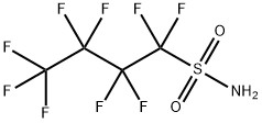 1,1,2,2,3,3,4,4,4-Nonafluoro-butane-1-sulfonic acid amide Struktur