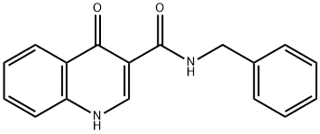 N-Benzyl-4-oxo-1,4-dihydroquinoline-3-carboxamide Struktur