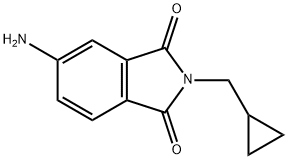 5-氨基-2-(环丙基甲基)-2,3-二氢-1H-异吲哚-1,3-二酮,307990-26-7,结构式