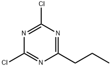 2,4-ジクロロ-6-プロピル-s-トリアジン 化学構造式