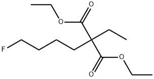 Propanedioic acid, 2-ethyl-2-(4-fluorobutyl)-, 1,3-diethyl ester,309-74-0,结构式