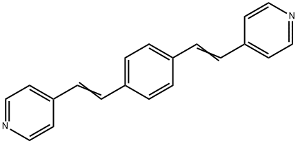 Pyridine,4,4'-(1,4-phenylenedi-2,1-ethenediyl)bis- Structure