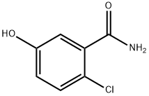 2-クロロ-5-ヒドロキシベンズアミド 化学構造式