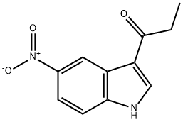 1-(5-硝基-1H-吲哚-3-基)丙烷-1-酮, 312591-46-1, 结构式