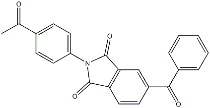 2-(4-acetylphenyl)-5-benzoyl-1H-isoindole-1,3(2H)-dione Structure