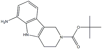 tert-Butyl 6-amino-3,4-dihydro-1H-pyrido[4,3-b]indole-2(5H)-carboxylate Struktur
