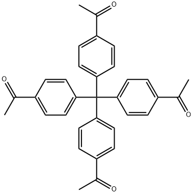 Tetra(4-acetylphenyl)methane Struktur