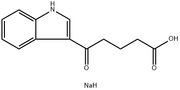 sodium 5-(1H-indol-3-yl)-5-oxopentanoate Structure