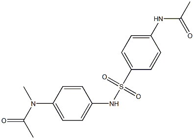 N-[4-({[4-(acetylamino)phenyl]sulfonyl}amino)phenyl]-N-methylacetamide 结构式
