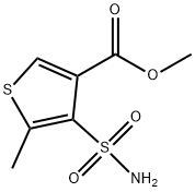 methyl 5-methyl-4-sulfamoylthiophene-3-carboxylate 结构式