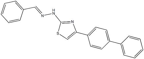 benzaldehyde (4-[1,1'-biphenyl]-4-yl-1,3-thiazol-2-yl)hydrazone Structure