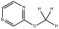 2-甲氧基吡嗪-D3 结构式