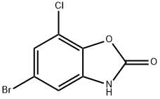2(3H)-Benzoxazolone, 5-bromo-7-chloro- Structure