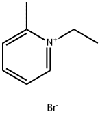 1-エチル-2-メチルピリジニウムブロミド 化学構造式