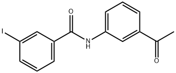 N-(3-acetylphenyl)-3-iodobenzamide Struktur
