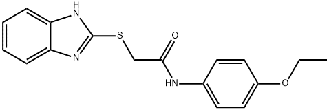 2-(1H-benzimidazol-2-ylsulfanyl)-N-(4-ethoxyphenyl)acetamide Structure