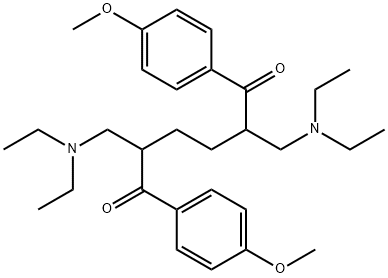 2,5-bis[(diethylamino)methyl]-1,6-bis(4-methoxyphenyl)hexane-1,6-dione|