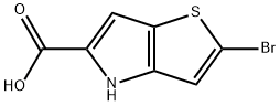 2-溴-4H-噻吩并[3,2-B]吡咯-5-羧酸, 332099-09-9, 结构式