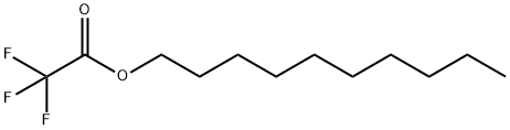 Acetic acid, 2,2,2-trifluoro-, decyl ester Struktur