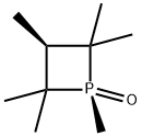 Phosphetane, 1,2,2,3,4,4-hexamethyl-, 1-oxide, cis- Struktur