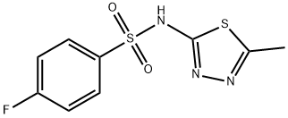 4-fluoro-N-(5-methyl-1,3,4-thiadiazol-2-yl)benzenesulfonamide Structure