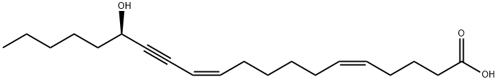 (5Z,11Z,15R)-15-Hydroxyeicosa-5,11-dien-13-ynoic Acid Struktur