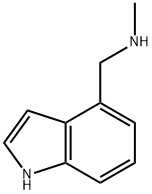 [(1H-Indol-4-yl)methyl](methyl)amine, 3468-22-2, 结构式