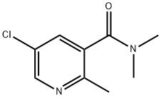 3-Pyridinecarboxamide, 5-chloro-N,N,2-trimethyl- Struktur