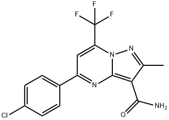 352213-21-9 5-(4-chlorophenyl)-2-methyl-7-(trifluoromethyl)pyrazolo[1,5-a]pyrimidine-3-carboxamide