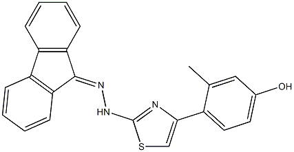 9H-fluoren-9-one [4-(4-hydroxy-2-methylphenyl)-1,3-thiazol-2-yl]hydrazone|