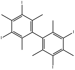 1,1'-Biphenyl, 3,3',5,5'-tetraiodo-2,2',4,4',6,6'-hexamethyl-,37055-19-9,结构式