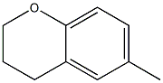 3,4-ジヒドロ-6-メチル-2H-1-ベンゾピラン 化学構造式