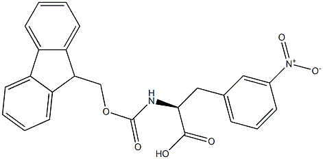 FMOC-L-3-NITROPHENYLALANINE Struktur