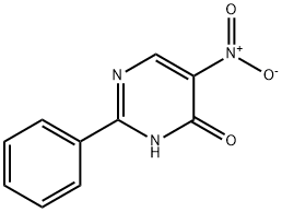 2-phenyl-5-nitro-4-oxopyrimidine Struktur