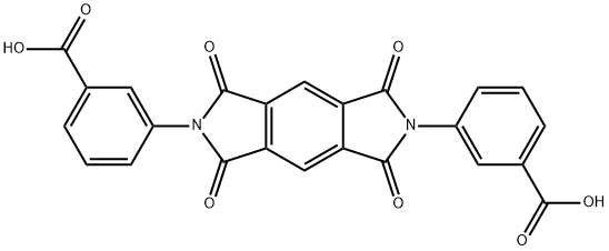 3,3'-(1,3,5,7-TETRAOXO-5,7-DIHYDRO-1H,3H-PYRROLO[3,4-F]ISOINDOLE-2,6-DIYL)-BIS-BENZOICACID 结构式