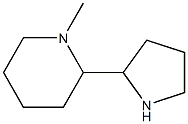 1-メチル-2-(2-ピロリジニル)ピペリジン 化学構造式