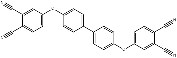 1,2-BENZENEDICARBONITRILE, 4,4'-[[1,1'-BIPHENYL]-4,4'-DIYLBIS(OXY)]BIS- Structure