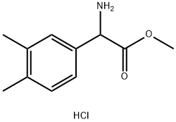 METHYL2-AMINO-2-(3,4-DIMETHYLPHENYL)ACETATE HYDROCHLORIDE Structure