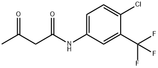 N-[4-chloro-3-(trifluoromethyl)phenyl]-3-oxobutanamide Struktur