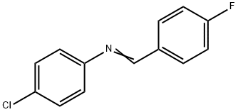 4-クロロ-N-(4-フルオロベンジリデン)アニリン 化学構造式
