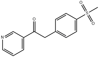 Ethanone, 2-[4-(methylsulfonyl)phenyl]-1-(3-pyridinyl)- Struktur